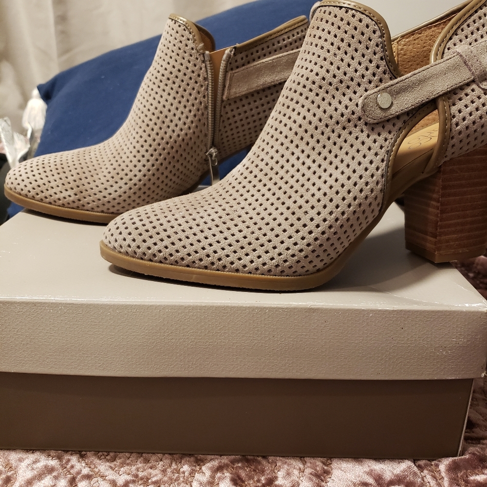 Franco Sarto Dale side buckle zip bootie 8.5